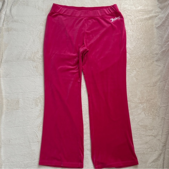 Juicy Couture Pink Velour Track Pants Size XL - Picture 2 of 9